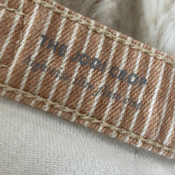 Anthropologie AG striped crop Size 26 - super cute mid-rise bootcut - slim leg - Picture 5 of 8